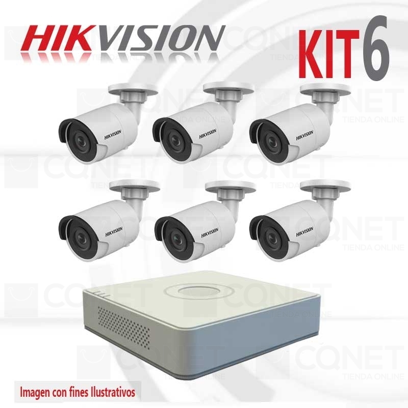 Kits de 6 Camaras de Seguridad Hikvision 3500